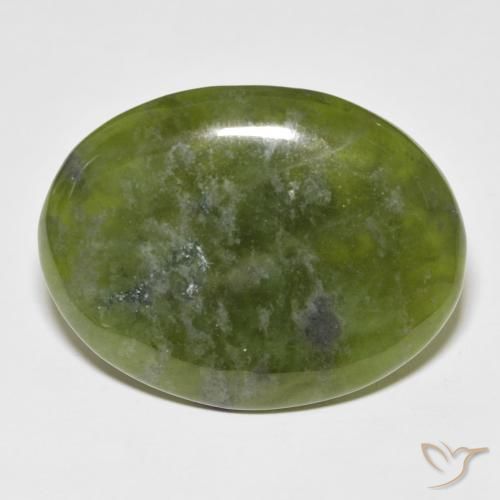 33.41ct Natürlicher Warmes Grün Idokras, Oval, Lichtundurchlässig
