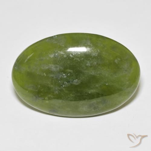 33.30ct Natürlicher Mittelgrün Idokras, Oval, Lichtundurchlässig