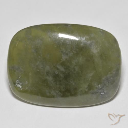 41.69ct Natürlicher Warmes Grün Idokras, Kissen, Lichtundurchlässig