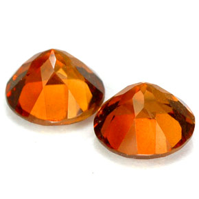  ct natürliche orangefarbener Imperial-Topas-Edelsteine, Rundschliff, VS