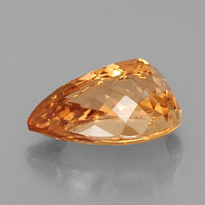 5,05 ctw natürlicher orangefarbener Imperial-Topas, Birnenform, VS
