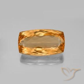 6.99ct Natürlicher Mittelorange Kaiserlicher Topas, Kissen, VVS