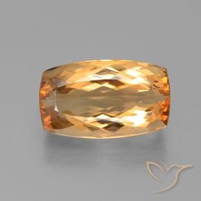 6.29ct Natürlicher Intensives Orange Kaiserlicher Topas, Kissen, VVS