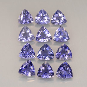  ct natürliche violett-blau Iolith-Edelsteine, Trillion, VVS-VS