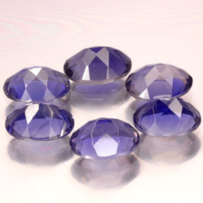  ct natürliche violett-blau Iolith-Edelsteine, Oval Schliff, VS