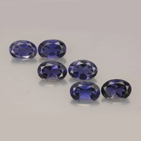  ct natürliche blauer Iolith-Edelsteine, Oval Schliff, VS