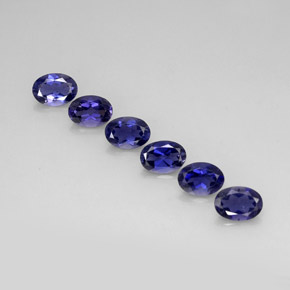  ct natürliche blauer Iolith-Edelsteine, Oval Schliff, VVS-VS