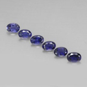  ct natürliche blauer Iolith-Edelsteine, Oval Schliff, VVS-VS
