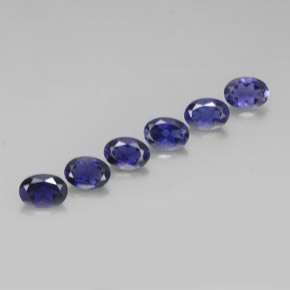  ct natürliche blauer Iolith-Edelsteine, Oval Schliff, VVS-VS