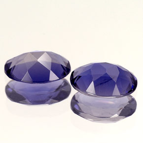  ct natürliche violett-blau Iolith-Edelsteine, Oval Schliff, VS