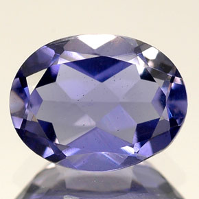 1,59 ctw natürlicher blauer Iolith, Oval Schliff, VS