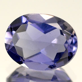 1,59 ctw natürlicher blauer Iolith, Oval Schliff, VS