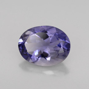 1,39 ctw natürlicher blauer Iolith, Oval Schliff, VS
