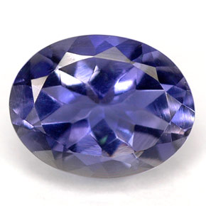 1,39 ctw natürlicher blauer Iolith, Oval Schliff, VS