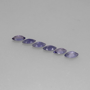  ct natürliche blauer Iolith-Edelsteine, Marquise, VS