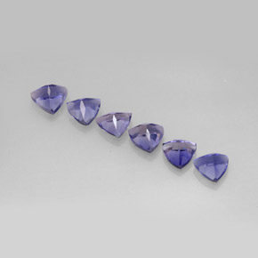  ct natürliche Blauviolett Iolith-Edelsteine, Trillion, VS