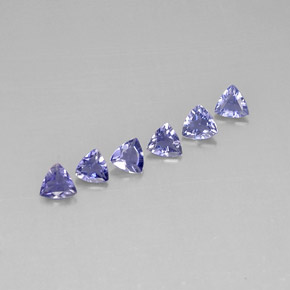  ct natürliche violett-blau Iolith-Edelsteine, Trillion, VVS