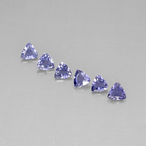  ct natürliche violett-blau Iolith-Edelsteine, Trillion, VVS