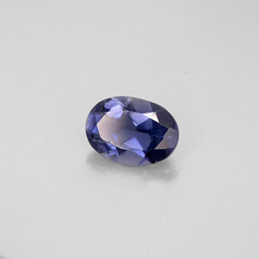 0,67 ctw natürlicher blauer Iolith, Oval Schliff, VS
