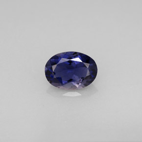 0,63 ctw natürlicher blauer Iolith, Oval Schliff, VS-SI