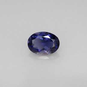 0,63 ctw natürlicher blauer Iolith, Oval Schliff, VS-SI