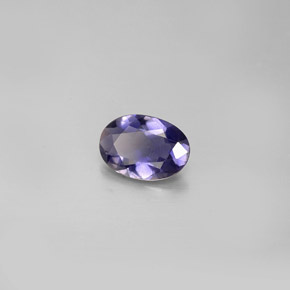 0,47 ctw natürlicher blauer Iolith, Oval Schliff, VS