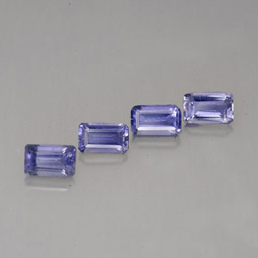 ct natürliche blauer Iolith-Edelsteine, Smaragdschliff, VS