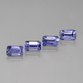  ct natürliche blauer Iolith-Edelsteine, Smaragdschliff, VS