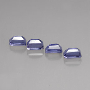  ct natürliche blauer Iolith-Edelsteine, Smaragdschliff, VS
