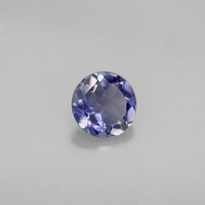 0,39 ctw natürlicher Blauviolett Iolith, Rund Schliff, VS
