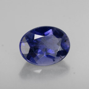1,23 ctw natürlicher blauer Iolith, Oval Schliff, VS-SI