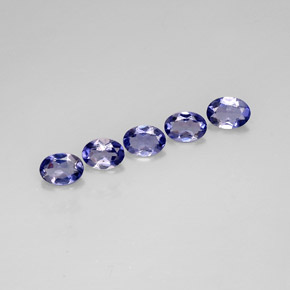  ct natürliche blauer Iolith-Edelsteine, Oval Schliff, VVS-VS