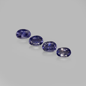 ct natürliche blauer Iolith-Edelsteine, Oval Schliff, VVS-VS