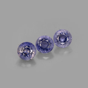  ct natürliche blauer Iolith-Edelsteine, Rundschliff, VS