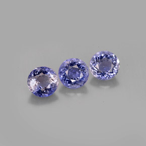  ct natürliche blauer Iolith-Edelsteine, Rundschliff, VS