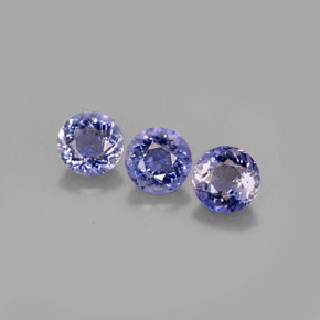  ct natürliche blauer Iolith-Edelsteine, Rundschliff, VS