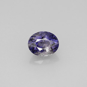 0,78 ctw natürlicher blauer Iolith, Oval Schliff, VS