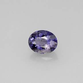 0,78 ctw natürlicher blauer Iolith, Oval Schliff, VS