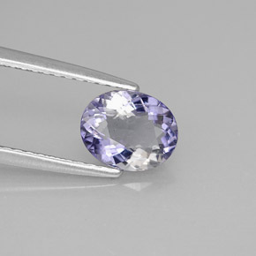 0,89 ctw natürlicher violetter Iolith, Oval Schliff, VS