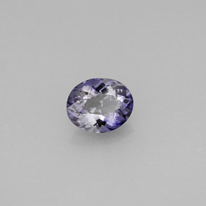 0,52 ctw natürlicher violetter Iolith, Oval Schliff, VVS-VS