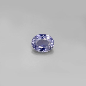 0,57 ctw natürlicher blauer Iolith, Oval Schliff, VVS-VS