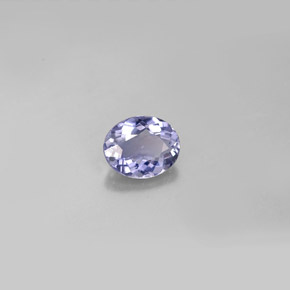 0,57 ctw natürlicher blauer Iolith, Oval Schliff, VVS-VS