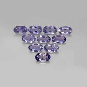  ct natürliche blauer Iolith-Edelsteine, Oval Schliff, VS