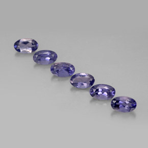  ct natürliche blauer Iolith-Edelsteine, Oval Schliff, VS