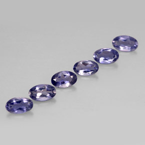  ct natürliche blauer Iolith-Edelsteine, Oval Schliff, VS