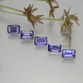 2,66 ct natürliche blauer Iolith-Edelsteine, Smaragdschliff, VS