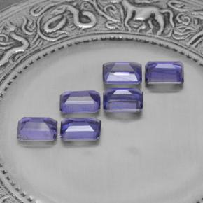 3,30 ct natürliche blauer Iolith-Edelsteine, Smaragdschliff, VS
