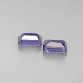  ct natürliche blauer Iolith-Edelsteine, Smaragdschliff, VS
