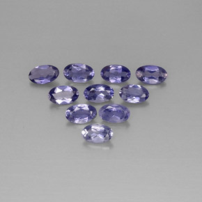  ct natürliche violett-blau Iolith-Edelsteine, Oval Schliff, VS