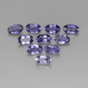  ct natürliche violett-blau Iolith-Edelsteine, Oval Schliff, VS